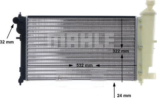 MAHLE CR 91 000S - Радіатор, охолодження двигуна avtolavka.club