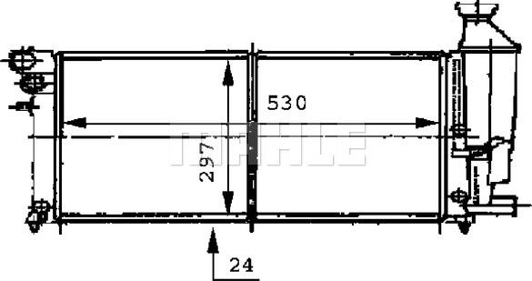 MAHLE CR 468 000S - Радіатор, охолодження двигуна avtolavka.club