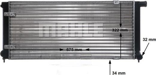 MAHLE CR 407 000S - Радіатор, охолодження двигуна avtolavka.club