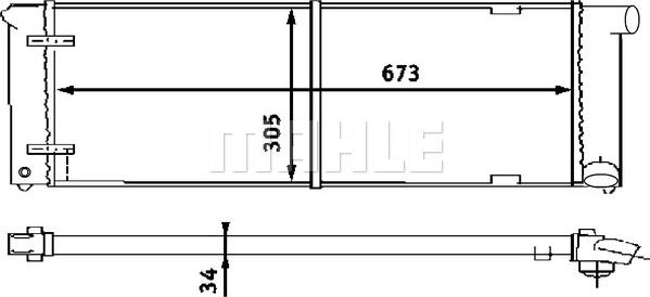 MAHLE CR 407 000S - Радіатор, охолодження двигуна avtolavka.club