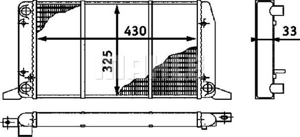 MAHLE CR 412 000S - Радіатор, охолодження двигуна avtolavka.club