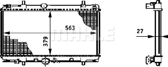 MAHLE CR 590 000S - Радіатор, охолодження двигуна avtolavka.club