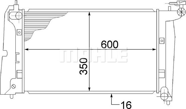 MAHLE CR 1526 000S - Радіатор, охолодження двигуна avtolavka.club