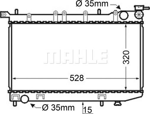 MAHLE CR 128 000S - Радіатор, охолодження двигуна avtolavka.club