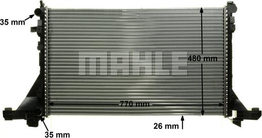 MAHLE CR 1771 000P - Радіатор, охолодження двигуна avtolavka.club