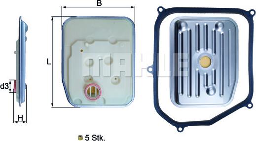 MAHLE HX 147KIT - Гідрофільтри, автоматична коробка передач avtolavka.club