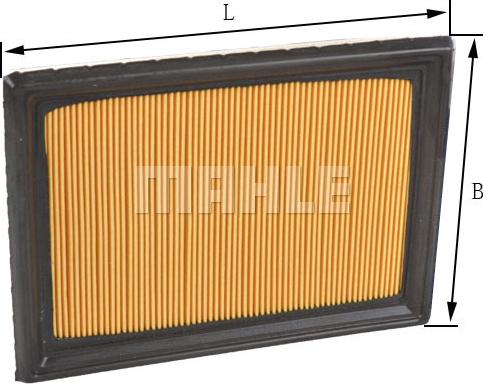 MAHLE LX 3440 - Повітряний фільтр avtolavka.club