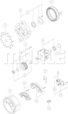 MAHLE MG 45 - Генератор avtolavka.club