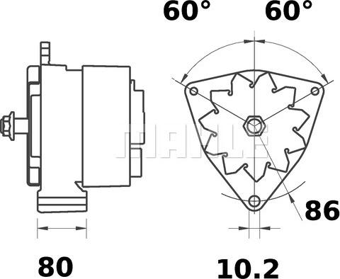 MAHLE MG 463 - Генератор avtolavka.club