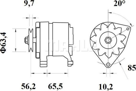 MAHLE MG 514 - Генератор avtolavka.club