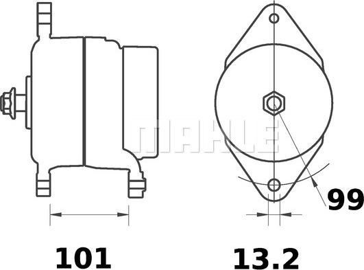 MAHLE MG 63 - Генератор avtolavka.club