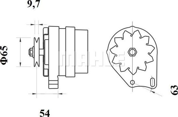 MAHLE MG 112 - Генератор avtolavka.club