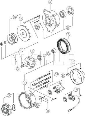 MAHLE MG 382 - Генератор avtolavka.club