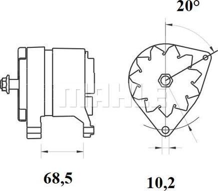 MAHLE MG 880 - Генератор avtolavka.club