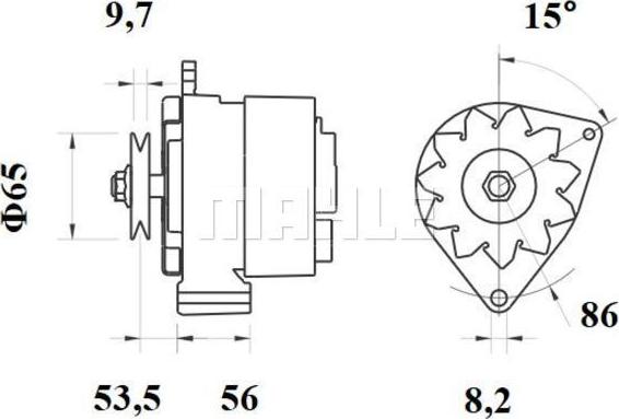 MAHLE MG 375 - Генератор avtolavka.club