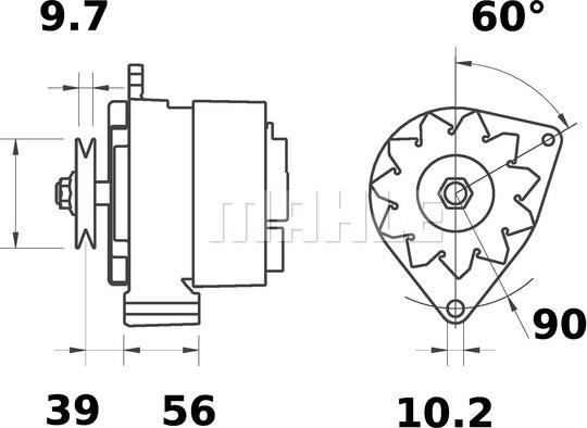 MAHLE MG 370 - Генератор avtolavka.club