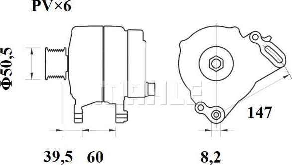 MAHLE MG 261 - Генератор avtolavka.club