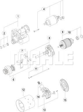 MAHLE MS 410 - Стартер avtolavka.club