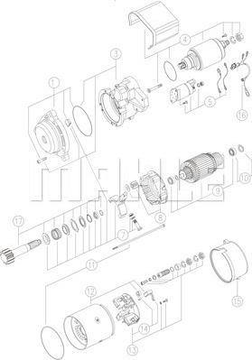 MAHLE MS 103 - Стартер avtolavka.club