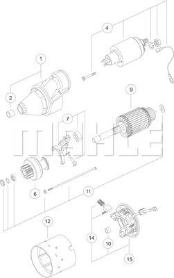 MAHLE MS 182 - Стартер avtolavka.club