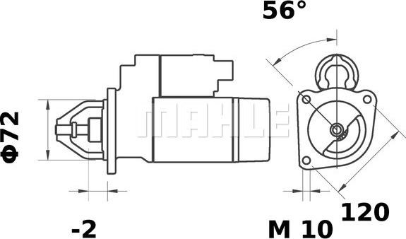 MAHLE MS 32 - Стартер avtolavka.club