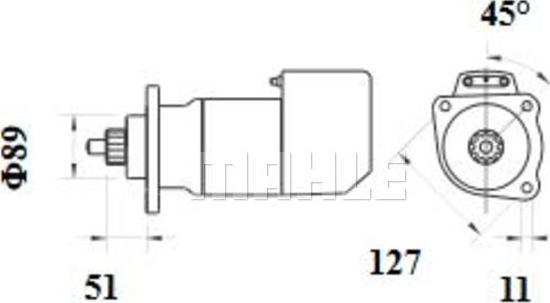 MAHLE MS 700 - Стартер avtolavka.club