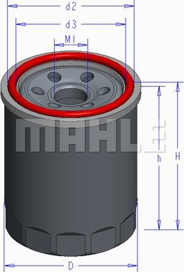 MAHLE OC 579 - Масляний фільтр avtolavka.club