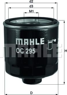 MAHLE OC 295 - Масляний фільтр avtolavka.club