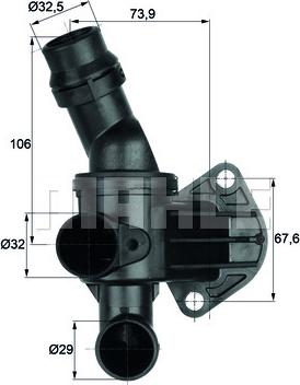 MAHLE TI 6 80 - Термостат, охолоджуюча рідина avtolavka.club