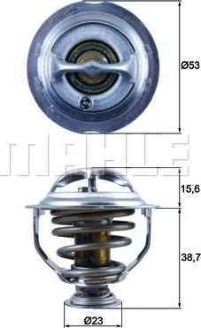 MAHLE TX 123 95D - Термостат, охолоджуюча рідина avtolavka.club