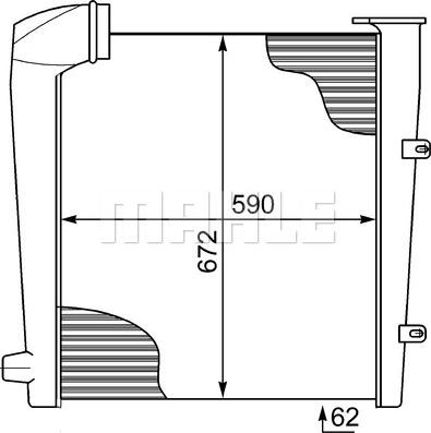 MAHLE CI 135 000P - Интеркулер avtolavka.club