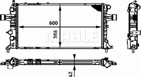 MAHLE CR 321 000P - Радіатор, охолодження двигуна avtolavka.club