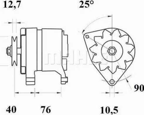 MAHLE MG 585 - Генератор avtolavka.club