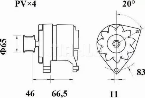 MAHLE MG 194 - Генератор avtolavka.club