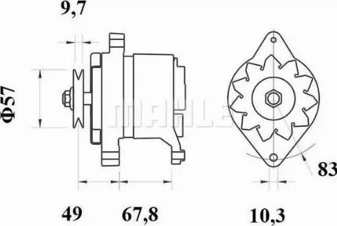 MAHLE MG 190 - Генератор avtolavka.club