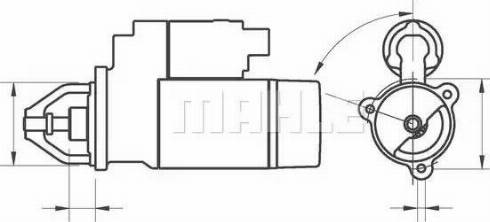 MAHLE MS 249 - Стартер avtolavka.club