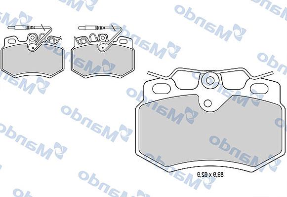 Mando MBF015454 - Гальмівні колодки, дискові гальма avtolavka.club