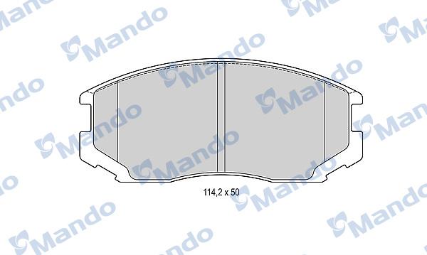 Mando MBF015489 - Гальмівні колодки, дискові гальма avtolavka.club