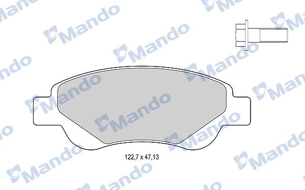 Mando MBF015479 - Гальмівні колодки, дискові гальма avtolavka.club