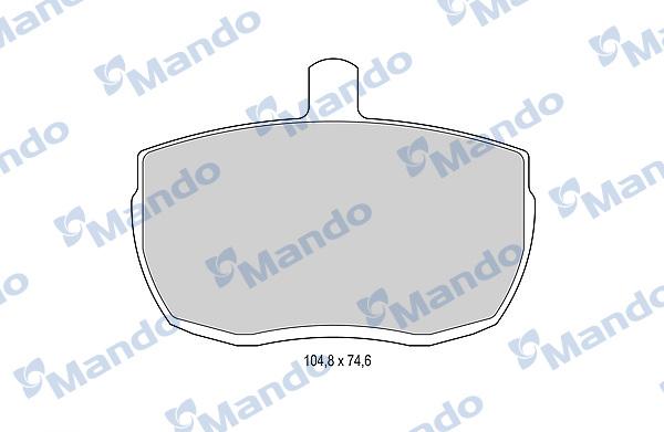 Mando MBF015596 - Гальмівні колодки, дискові гальма avtolavka.club