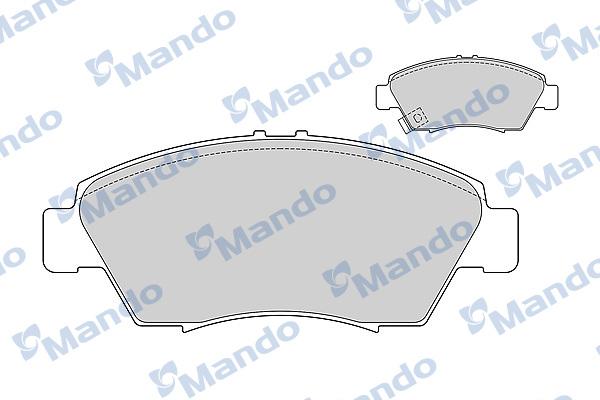 Mando MBF015542 - Гальмівні колодки, дискові гальма avtolavka.club