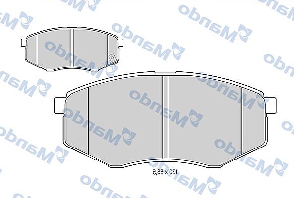 Mando MBF015553 - Гальмівні колодки, дискові гальма avtolavka.club