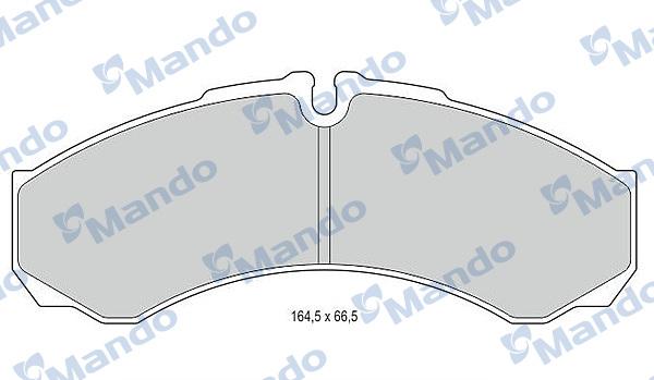 Mando MBF016001 - Гальмівні колодки, дискові гальма avtolavka.club