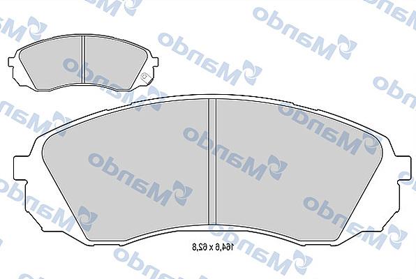 Mando MBF015589 - Гальмівні колодки, дискові гальма avtolavka.club