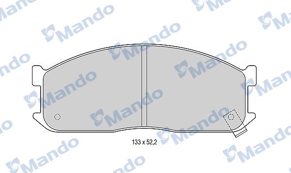 Mando MBF015585 - Гальмівні колодки, дискові гальма avtolavka.club