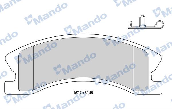 Mando MBF015578 - Гальмівні колодки, дискові гальма avtolavka.club