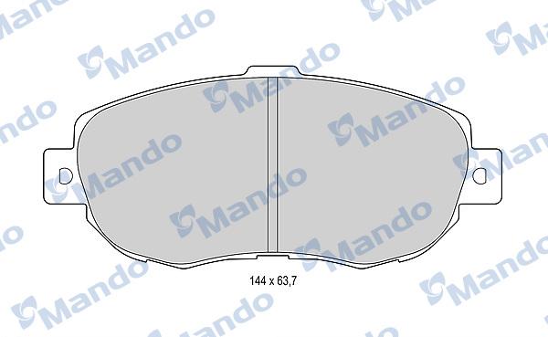 Mando MBF015611 - Гальмівні колодки, дискові гальма avtolavka.club