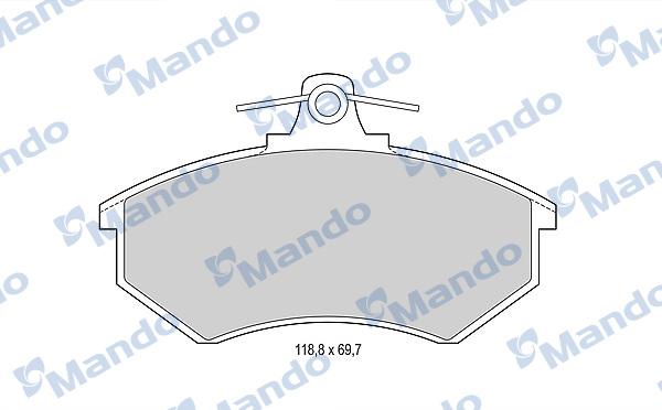 Mando MBF015092 - Гальмівні колодки, дискові гальма avtolavka.club