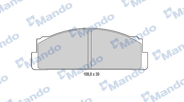 Mando MBF015053 - Гальмівні колодки, дискові гальма avtolavka.club