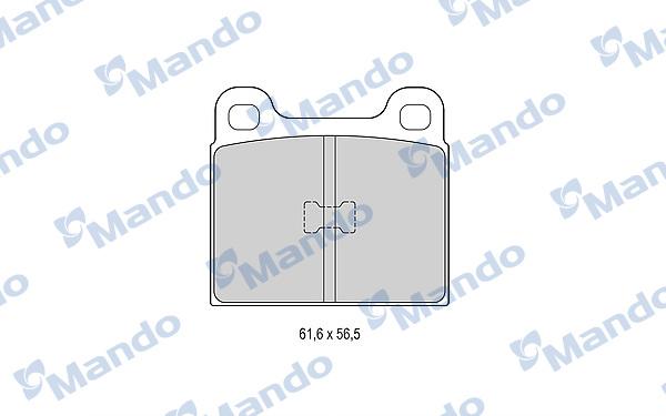 Mando MBF015057 - Гальмівні колодки, дискові гальма avtolavka.club